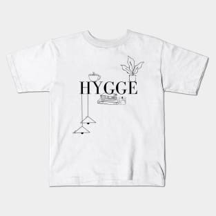 Hygge Logo for Scandinavian Style Lovers Kids T-Shirt